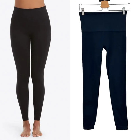 Spanx‎ Look at Me Now Seamless Leggings in Black Size Medium - Picture 1 of 9